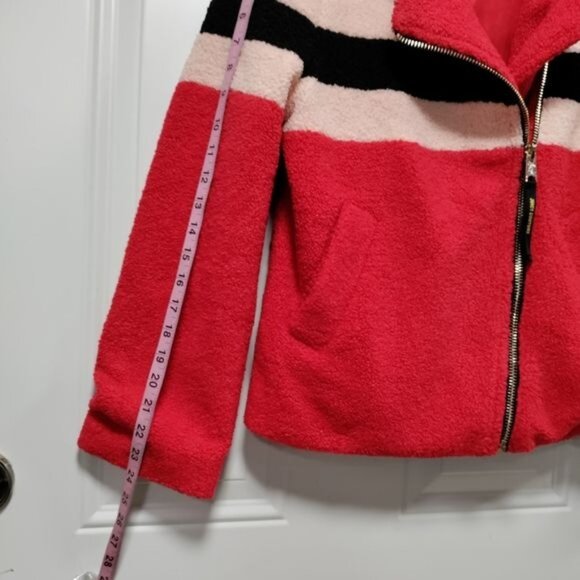 Juicy Couture Black Label Sherpa Teddy Bear Y2K Satin Lined Jacket Medium NWOT - Picture 15 of 16